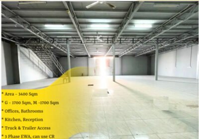 Warehouse / Store / Workshop with Office, Mezzanine for Rent in Salmabad