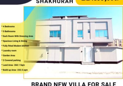 Brand new Villa for Sale in Shakhurah behind Country Mall BD.155,000/-