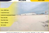 Commercial Land for rent in Alba 0.500 Fils Per Sqm